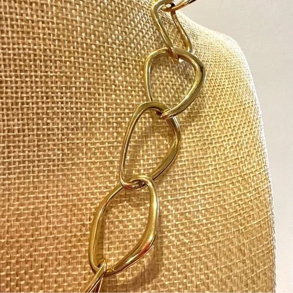 New Premier Designs Necklace Chunky Gold linking chain, shiny - Picture 5 of 8